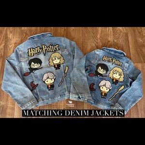 Mom and Daughter matching denim jackets!! All details at the description